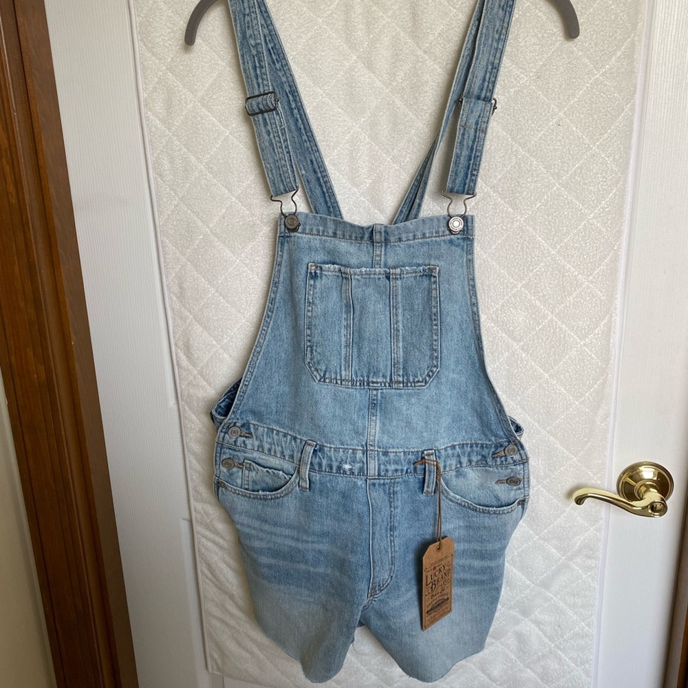 Lucky Brand Denim Overall Shorts Medium